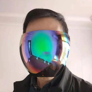 Anti-Fog Transparent Face Cover | Cycling Sunglasses Full Face Shield Protective Mask