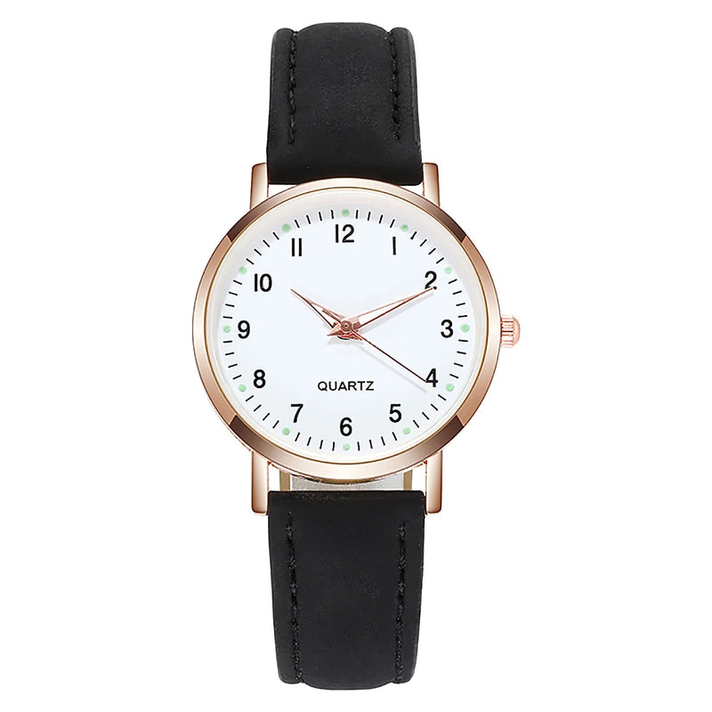 Women Watches Luminous Leather Bracelet Simple Watch Elegant Fashion Quartz Watch Ladies Wristwatches Montre Femme Reloj Mujer