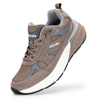 FitVille Newest Walking Shoes for Men Wide Width Sneakers with Arch Support for Flat Feet Heel Pain Relief Plantar Fasciitis Promise Mart