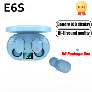 E6S Wireless Bluetooth Earphones TWS Bluetooth Headset Wireless Earbuds Noise Cancelling Earphones with Microphone Headphones Promise Mart