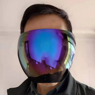 Anti-Fog Transparent Face Cover | Cycling Sunglasses Full Face Shield Protective Mask