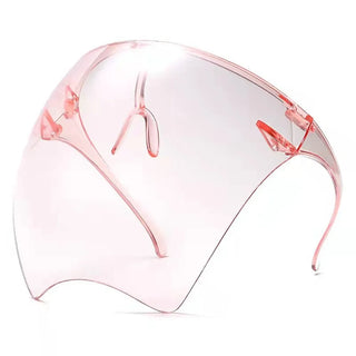 Anti-Fog Transparent Face Cover | Cycling Sunglasses Full Face Shield Protective Mask