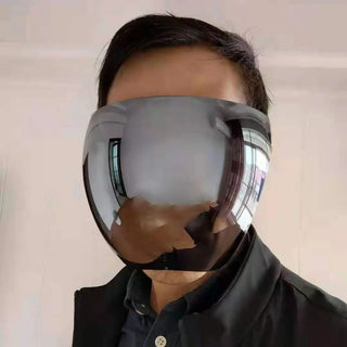 Anti-Fog Transparent Face Cover | Cycling Sunglasses Full Face Shield Protective Mask