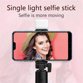 Portable Bluetooth Selfie Stick Tripod Holder with Remote Shutter Fill Light Extendable Wireless Remote Retractable Phone Stand Promise Mart