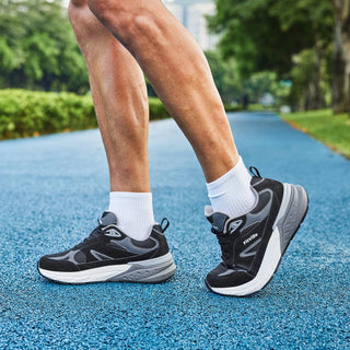 FitVille Newest Walking Shoes for Men Wide Width Sneakers with Arch Support for Flat Feet Heel Pain Relief Plantar Fasciitis Promise Mart