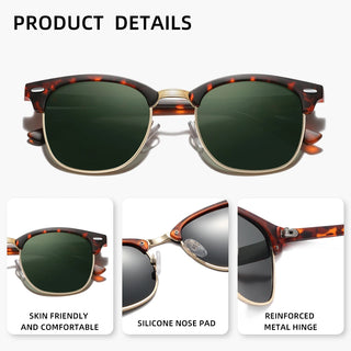 Trendy Polarized Sunglasses | Lightweight UV400 Classic Eyewear for Men & Women Driving