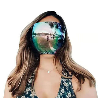 Anti-Fog Transparent Face Cover | Cycling Sunglasses Full Face Shield Protective Mask