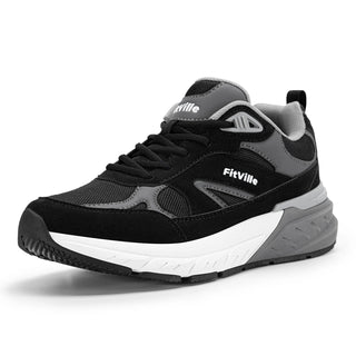 FitVille Newest Walking Shoes for Men Wide Width Sneakers with Arch Support for Flat Feet Heel Pain Relief Plantar Fasciitis Promise Mart