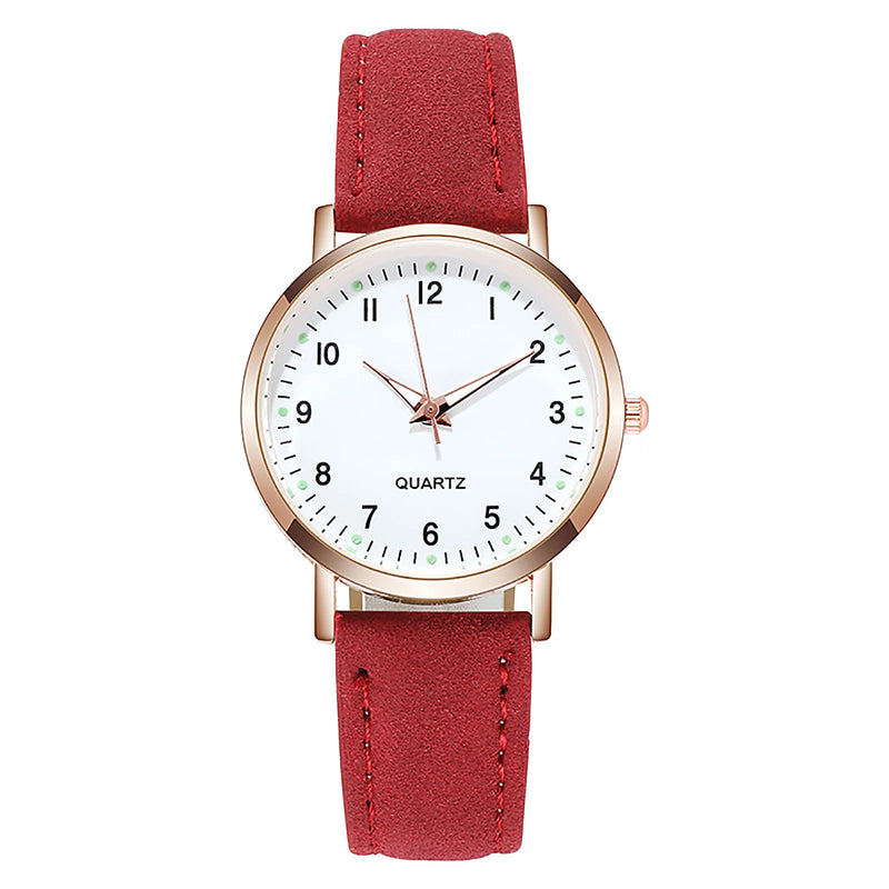 Women Watches Luminous Leather Bracelet Simple Watch Elegant Fashion Quartz Watch Ladies Wristwatches Montre Femme Reloj Mujer