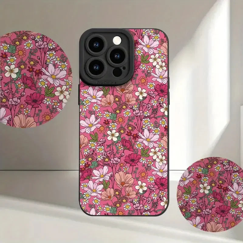 2025 New Customized Cartoon Pattern Matte Perforated TPU Phone Case for iPhone 17/16/15-High Shock Resistant Mobile Accessories