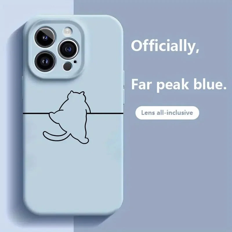 2025 New Customized Cartoon Pattern Matte Perforated TPU Phone Case for iPhone 17/16/15-High Shock Resistant Mobile Accessories