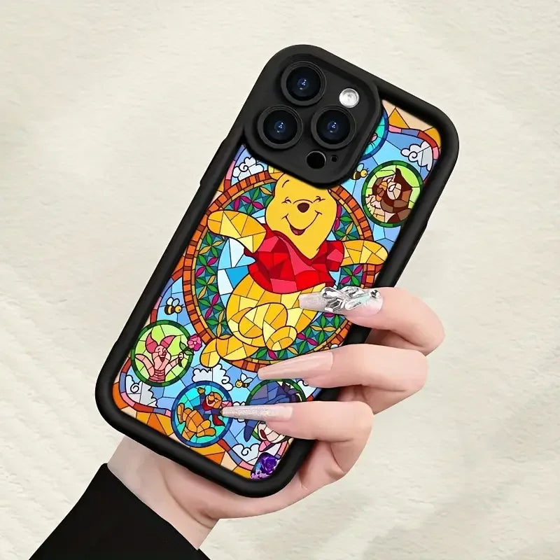 2025 New Customized Cartoon Pattern Matte Perforated TPU Phone Case for iPhone 17/16/15-High Shock Resistant Mobile Accessories