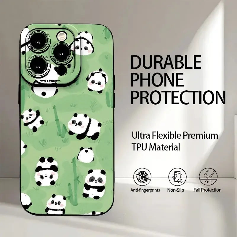 2025 New Customized Cartoon Pattern Matte Perforated TPU Phone Case for iPhone 17/16/15-High Shock Resistant Mobile Accessories