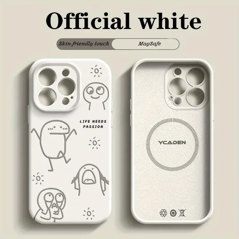 2025 New Customized Cartoon Pattern Matte Perforated TPU Phone Case for iPhone 17/16/15-High Shock Resistant Mobile Accessories