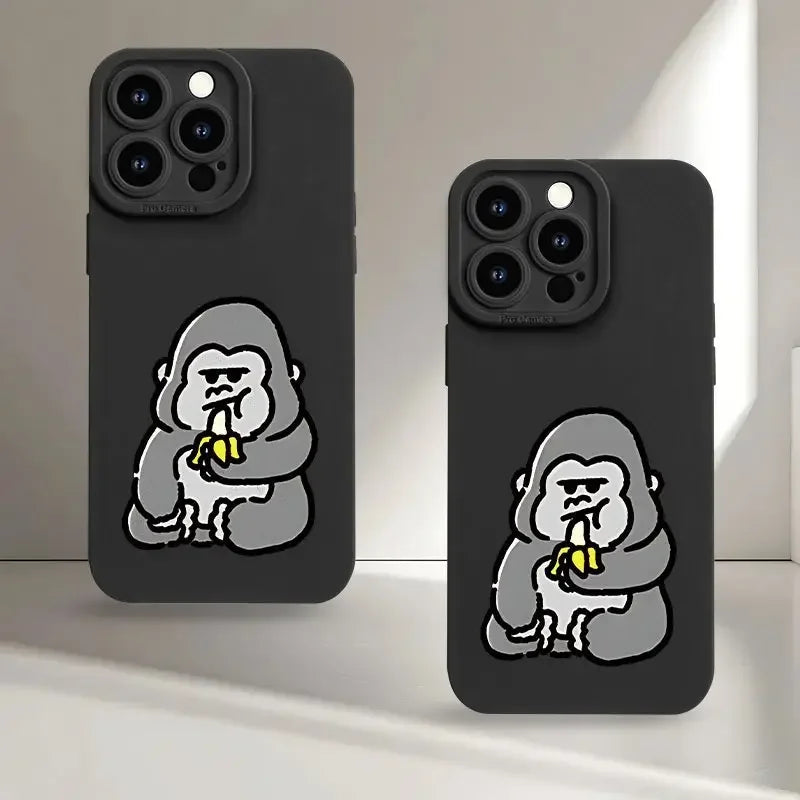 2025 New Customized Cartoon Pattern Matte Perforated TPU Phone Case for iPhone 17/16/15-High Shock Resistant Mobile Accessories