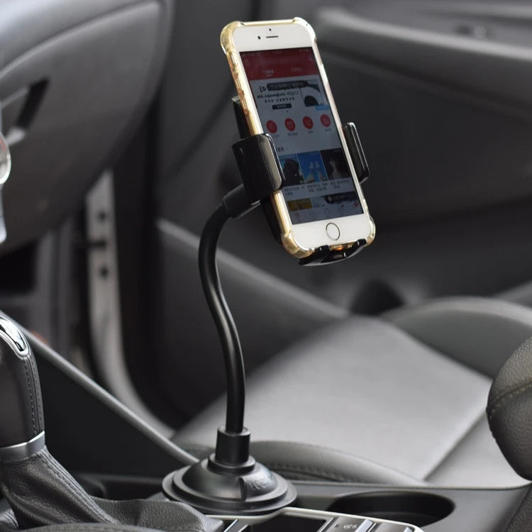 2024 Flexible Car Cup Holder with Phone Mount Mobile Accessories Gooseneck Design Long Hose Car Mobile Phone Bracket