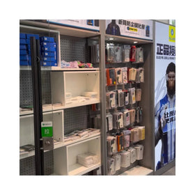 Modern Cellphone Repair Store Design Mobile Accessories Furniture Showcase Phone Case Display Wall Cabinet Promise Mart