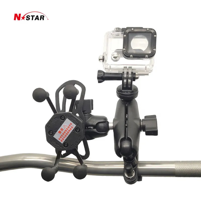 New 360 Mobile Phone Holder Bike Handlebar Extender Bracket for Clamp Vehicle Mobile Accessories Mount Ball for Ram