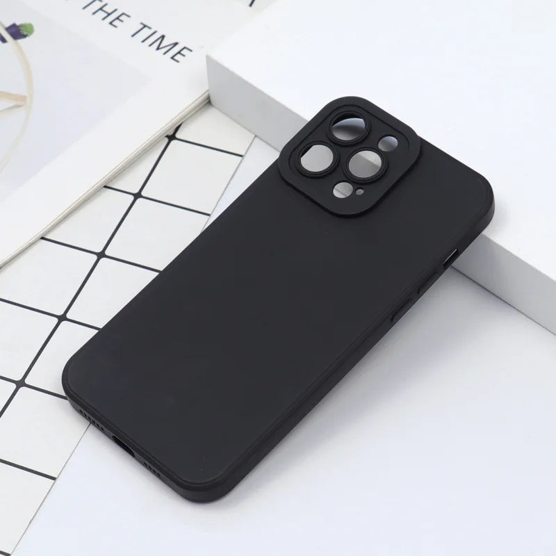 2025 New Customized Cartoon Pattern Matte Perforated TPU Phone Case for iPhone 17/16/15-High Shock Resistant Mobile Accessories