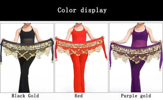 New Style Top Selling Belly Dance Waist Chain Hip Scarf Bellydance Coins Belt Dancing Waist Belt Dancer's Accessories Promise Mart