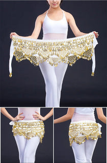 New Style Top Selling Belly Dance Waist Chain Hip Scarf Bellydance Coins Belt Dancing Waist Belt Dancer's Accessories Promise Mart