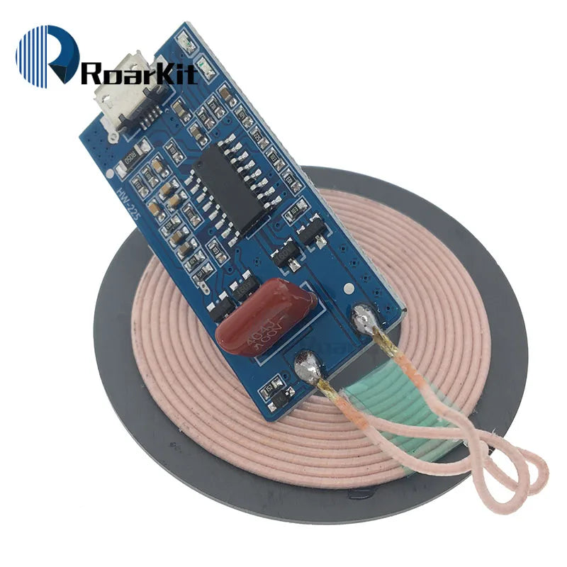 5V 1A wireless power supply charging 5W wireless charger transmitter universal quick charge DIY Kit Micro USB Charging Coil