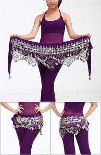 New Style Top Selling Belly Dance Waist Chain Hip Scarf Bellydance Coins Belt Dancing Waist Belt Dancer's Accessories Promise Mart