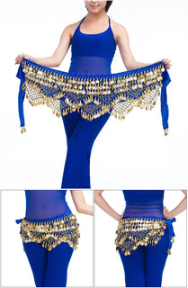New Style Top Selling Belly Dance Waist Chain Hip Scarf Bellydance Coins Belt Dancing Waist Belt Dancer's Accessories Promise Mart