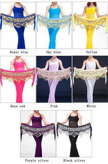 New Style Top Selling Belly Dance Waist Chain Hip Scarf Bellydance Coins Belt Dancing Waist Belt Dancer's Accessories Promise Mart