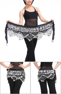 New Style Top Selling Belly Dance Waist Chain Hip Scarf Bellydance Coins Belt Dancing Waist Belt Dancer's Accessories Promise Mart