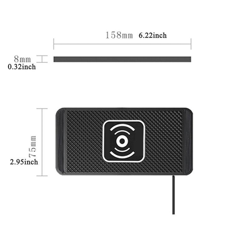 Wireless Car Charger Charging Pad 15w Non Slip Qi Fast Charger For Car Wireless Phone Charger For Android For IPhone 11/12/13/14 Promise Mart