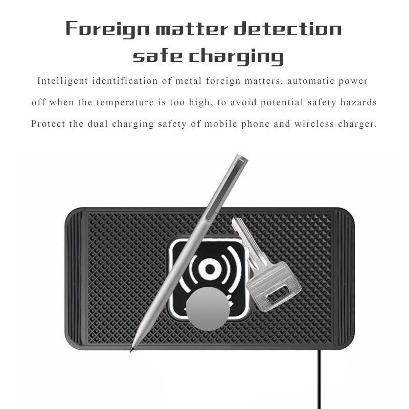 Wireless Car Charger Charging Pad 15w Non Slip Qi Fast Charger For Car Wireless Phone Charger For Android For IPhone 11/12/13/14 Promise Mart