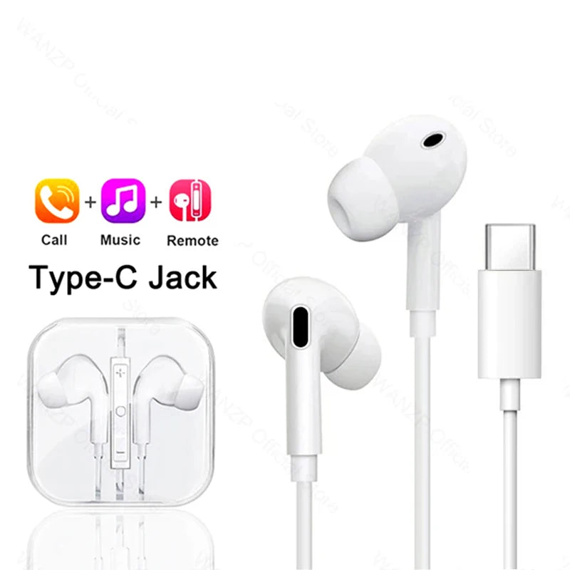 Original Type C In-Ear Earphones For Xiaomi 17 Pro Max 15T 14T Redmi Note 15 14 12 13 Ultra Poco X7 F7 Pro Headset Wired Earbuds