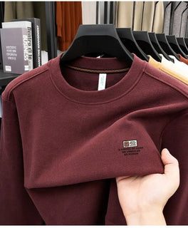 Men's Double-Sided Long Sleeve Top | Warm Casual Base Layer All-Season Sweatshirt Promise Mart