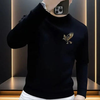 Sweatshirt Men's Autumn Winter Wear 2025 New Fashion Brand Round Neck Plus Velvet Thickened Versatile Pullover Long-sleeved Top Promise Mart