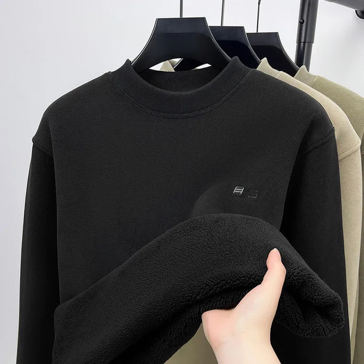 Northern Thiened Ultra-Hot Inteated Fce f-Unzipped Hoodie Men's New 2025 Camel down Winter Warm Base irt