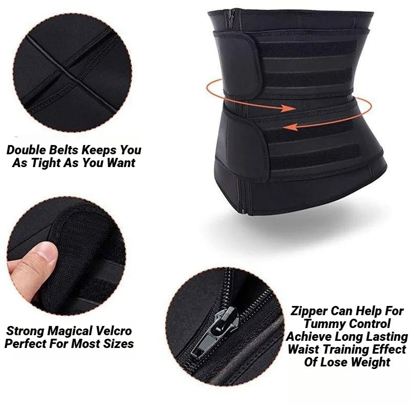 Waist Trainer Plus Size For Women Sports Girdle Corset Slimming Belly Body Shaper Sweat Trimmer Belt Slimmer Weight Loss