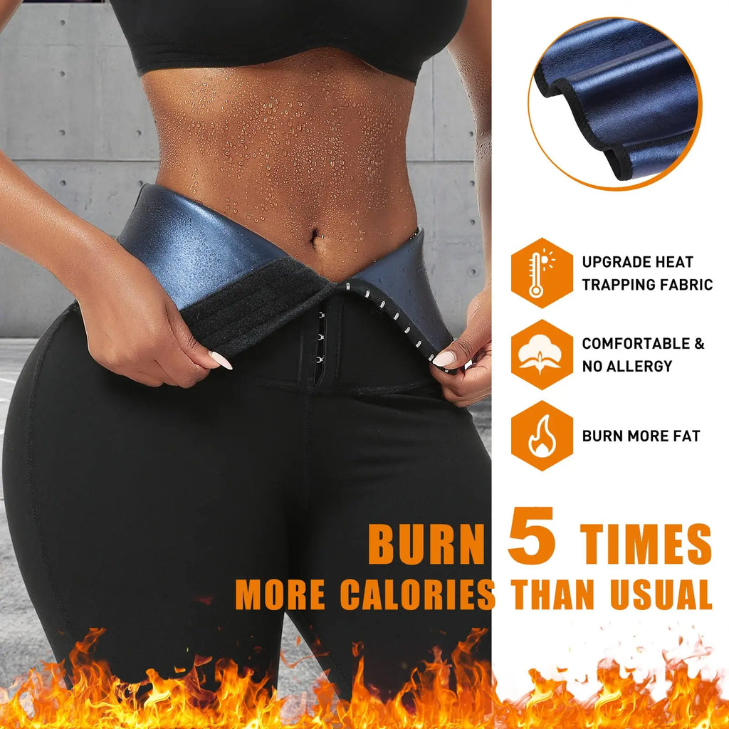 Sauna Sweat Shapewear Shorts Pants Thigh Slim Suit Waist Trainer Weight Loss Shaper Sweatsuit Fitness Compression Thermo Workout
