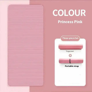 10MM Non-Slip Athletic Yoga Mat for Home Training, Pilates and Gymnastics Promise Mart