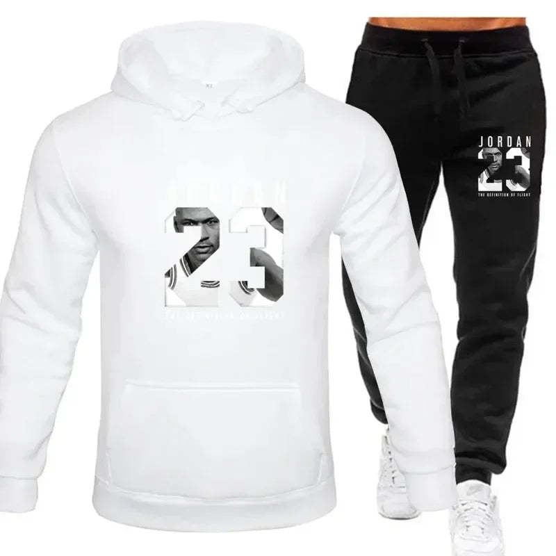 The sweatshirt hoodie is a men's set for Spring 2025 and a women's set for women's sportswear featuring a hoodie and sweatpants Promise Mart