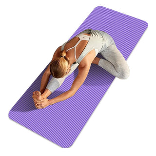 Yoga Mat Non Slip Exercise Mat Thick Solid Color Fitness Mat Yoga Workout Mat Multi-Function for Home Gym Promise Mart