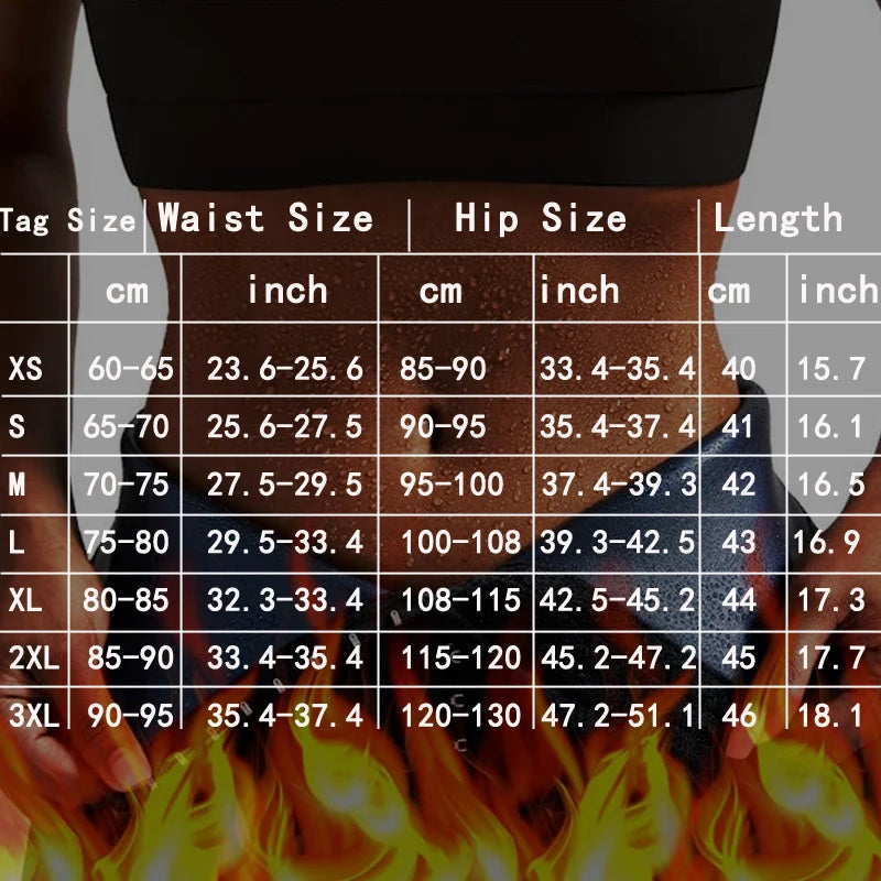 Sauna Sweat Shapewear Shorts Pants Thigh Slim Suit Waist Trainer Weight Loss Shaper Sweatsuit Fitness Compression Thermo Workout