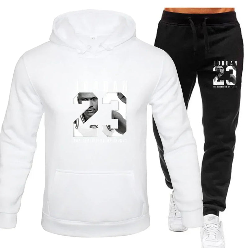 The sweatshirt hoodie is a men's set for Spring 2025 and a women's set for women's sportswear featuring a hoodie and sweatpants Promise Mart