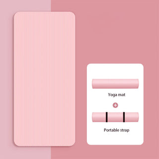 Yoga Mat Non Slip Exercise Mat Thick Solid Color Fitness Mat Yoga Workout Mat Multi-Function for Home Gym Promise Mart