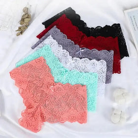 Women Lace Boyshorts Sexy Underpants Low Rise Panties Ladies Fashion Lace Floral Underwear S-XXL Panty Intimates