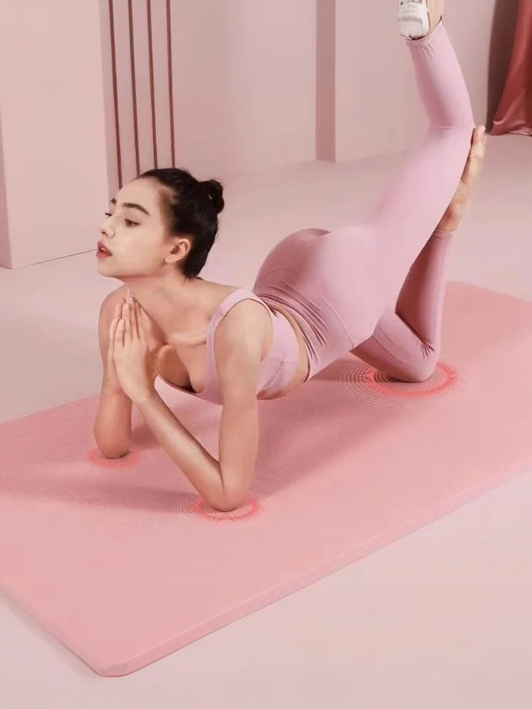 10MM Non-Slip Athletic Yoga Mat for Home Training, Pilates and Gymnastics