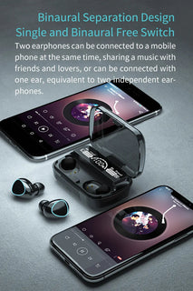 New Arrival M10 Earphone Wireless Headset High Quality Perfect Sound Earbuds Sports Game Music BT Headphone with Power Bank Promise Mart