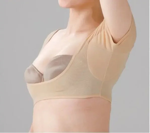 T-shirt Sweat Pads Underarm Sweat Vest For Women Girls Armpit Perspiration Guards Sweats Proof Shirt Washable Sweat Protector