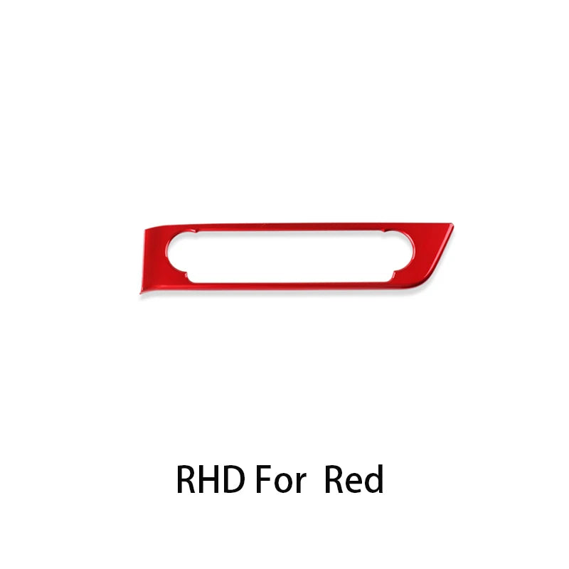 LHD/RHD For Hyundai Elantra CN7/CN7 N 2021-2025 Red Carbon Fiber Dashboard Middle Air Conditioner Knob Trim Cover