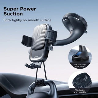 Joyroom Car Phone Holder Mount Car Strong Suction Hands-Free Universal Cell Phone Stand For Dashboard/Windshield 360° Rotation Promise Mart